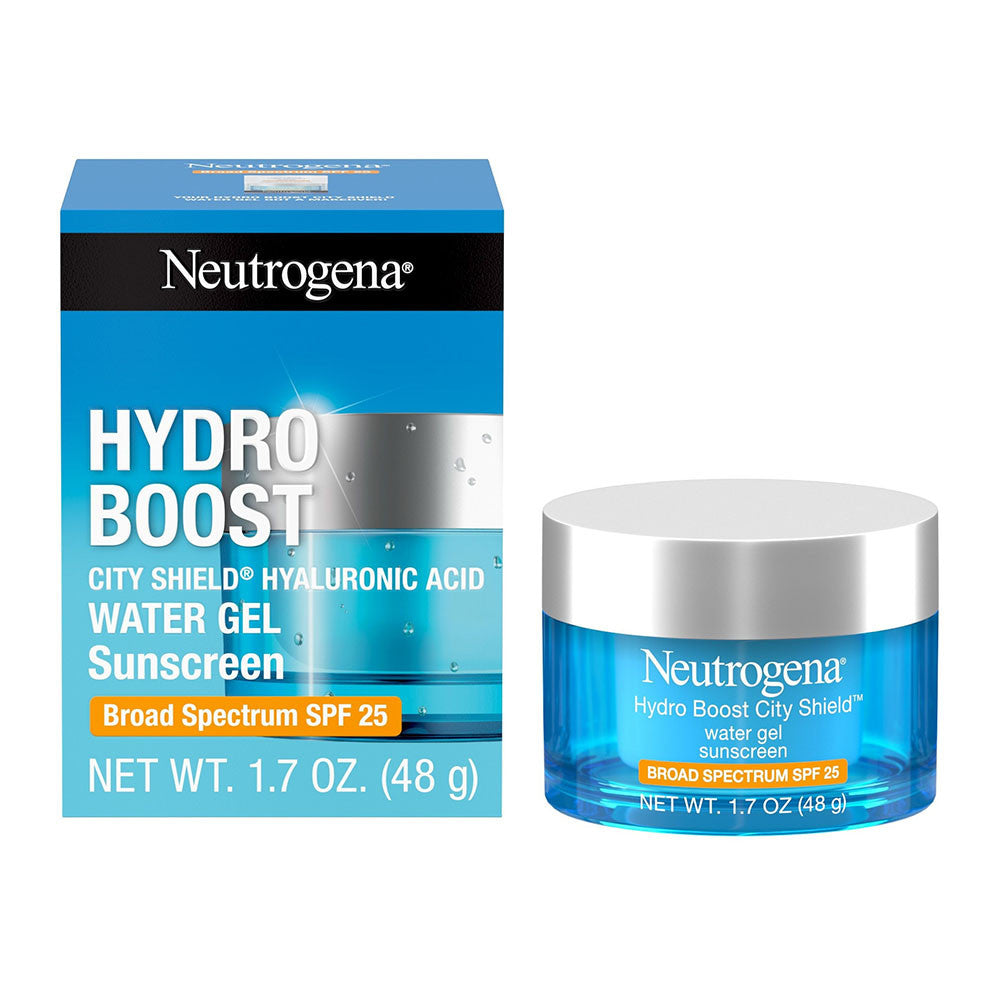 Neutrogena Hydro Boost City Shield Water Gel Sunscreen SPF 25 Lotion, 1.7 Oz